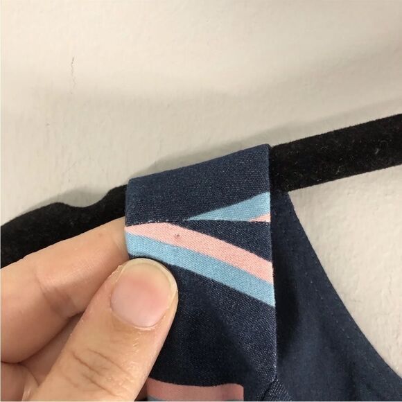 Eliza J Size 10 Striped Sleeveless Dress Tie Back Shoulders Nautical Boat Classy - Picture 14 of 16